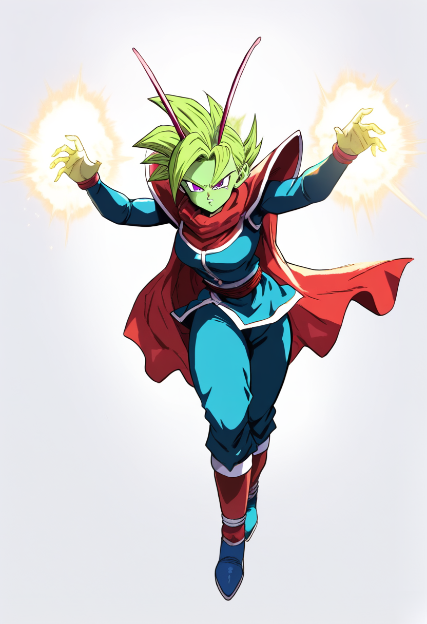 Dragon Ball OC from an alien race with unique ki technique